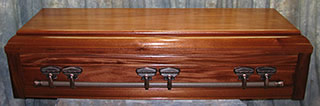 mahogany casket - wide selection a styles to choose.