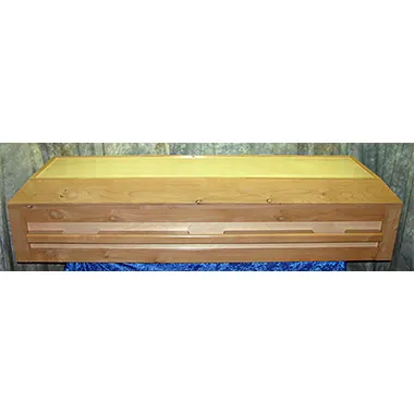 2 Tone Premier Alder Casket by Caskets by Design