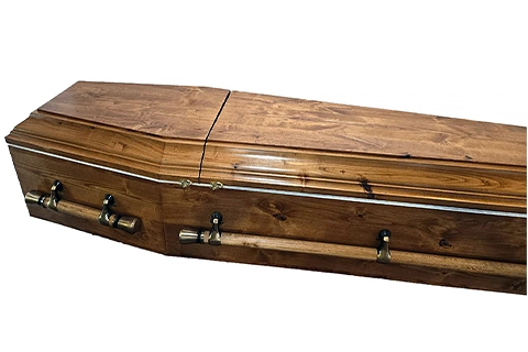 Alder Coffins - Alder coffins in the old world '6 sided' design that are still used in many countries around the world today, in Basic and Premier styles.