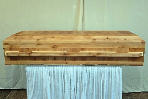 Basic Alder Caskets - Attractive solid Alder caskets that are basic in design yet are very competitively priced & loaded with features usually found on caskets priced hundreds more. Their quality makes these caskets suitable for any funeral service, and their reasonable cost makes them also suitable for wakes, viewings or natural burials.