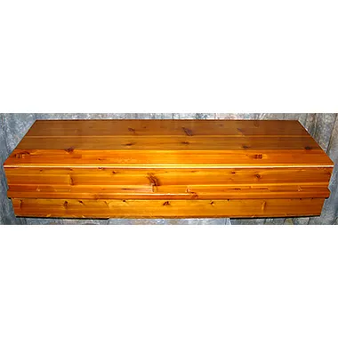 Basic Cedar Casket by Caskets by Design