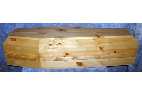 Pine Coffin - Pine coffins in the old world '6 sided' style that are still used in many countries around the world today, in Basic, Premier and Eco-friendly designs.