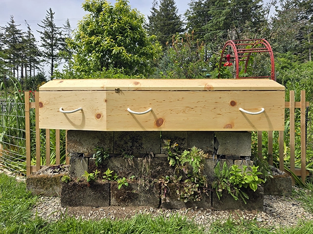 Pine Cowboy Casket with Oil Finish – Handmade by Caskets by Design