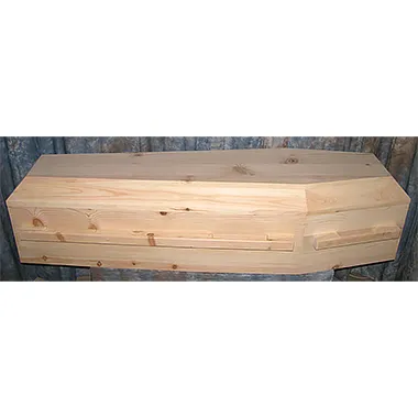 Kosher Pine Coffin by Caskets by Design