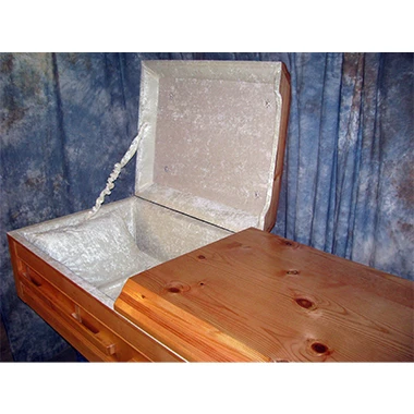 Oversized Pine Casket by Caskets by Design